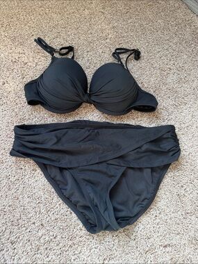 Lilly Pulitzer Black Twist Bikini Set